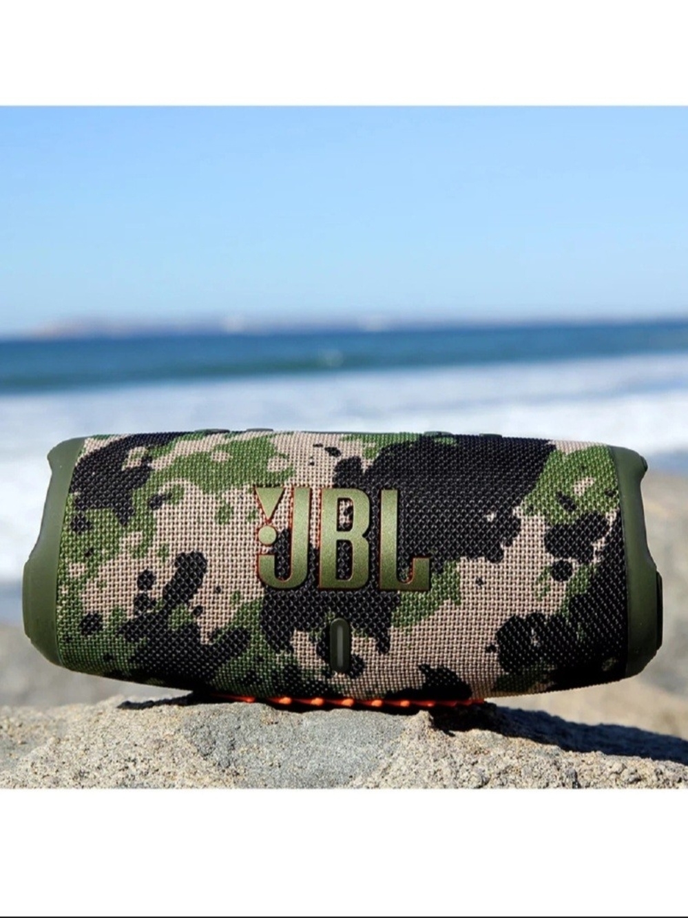 JBL Portable Bluetooth Speaker in Green, Black & Tan Camo